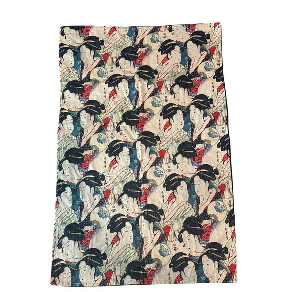 Alexander Henry Blanket Sisters of The Golden Temple Geishas 41.5" x 27" - Picture 1 of 3